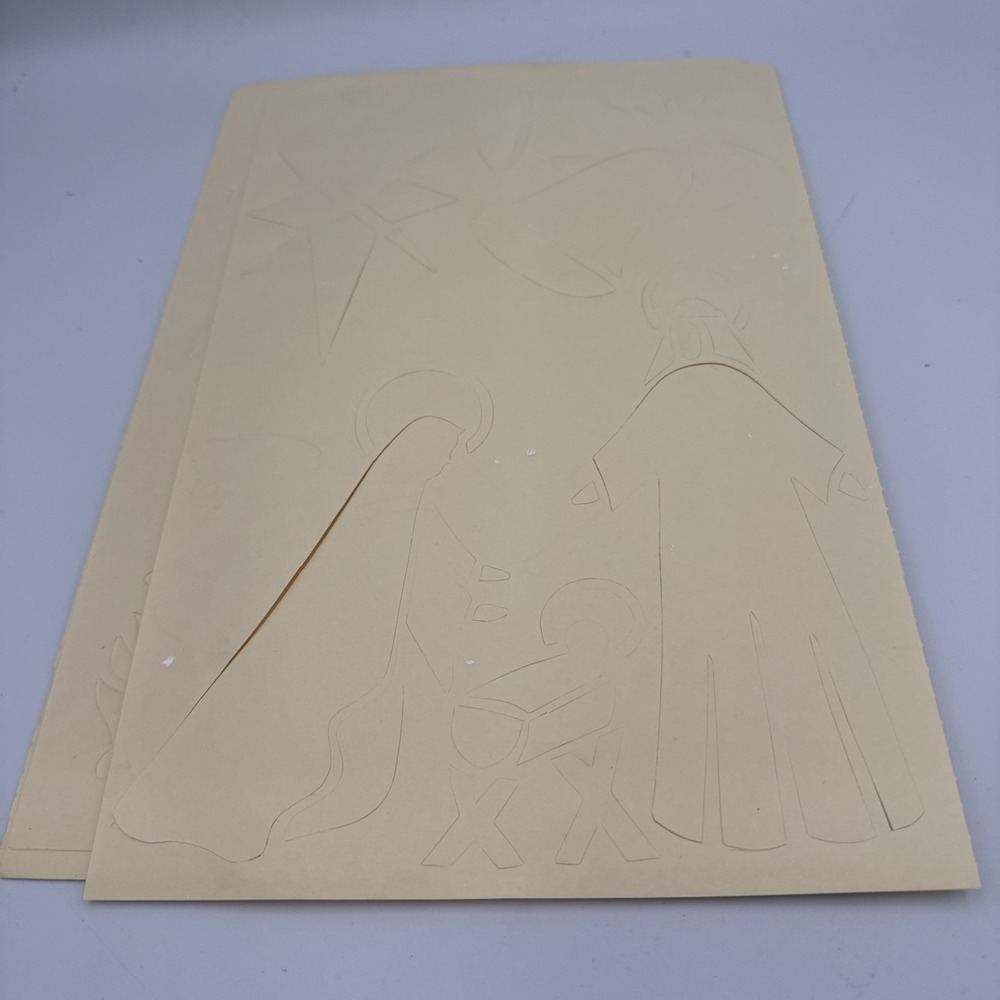 Vintage‎ National Tinsel Mfg Co Christmas Stencil Set - Picture 4 of 6
